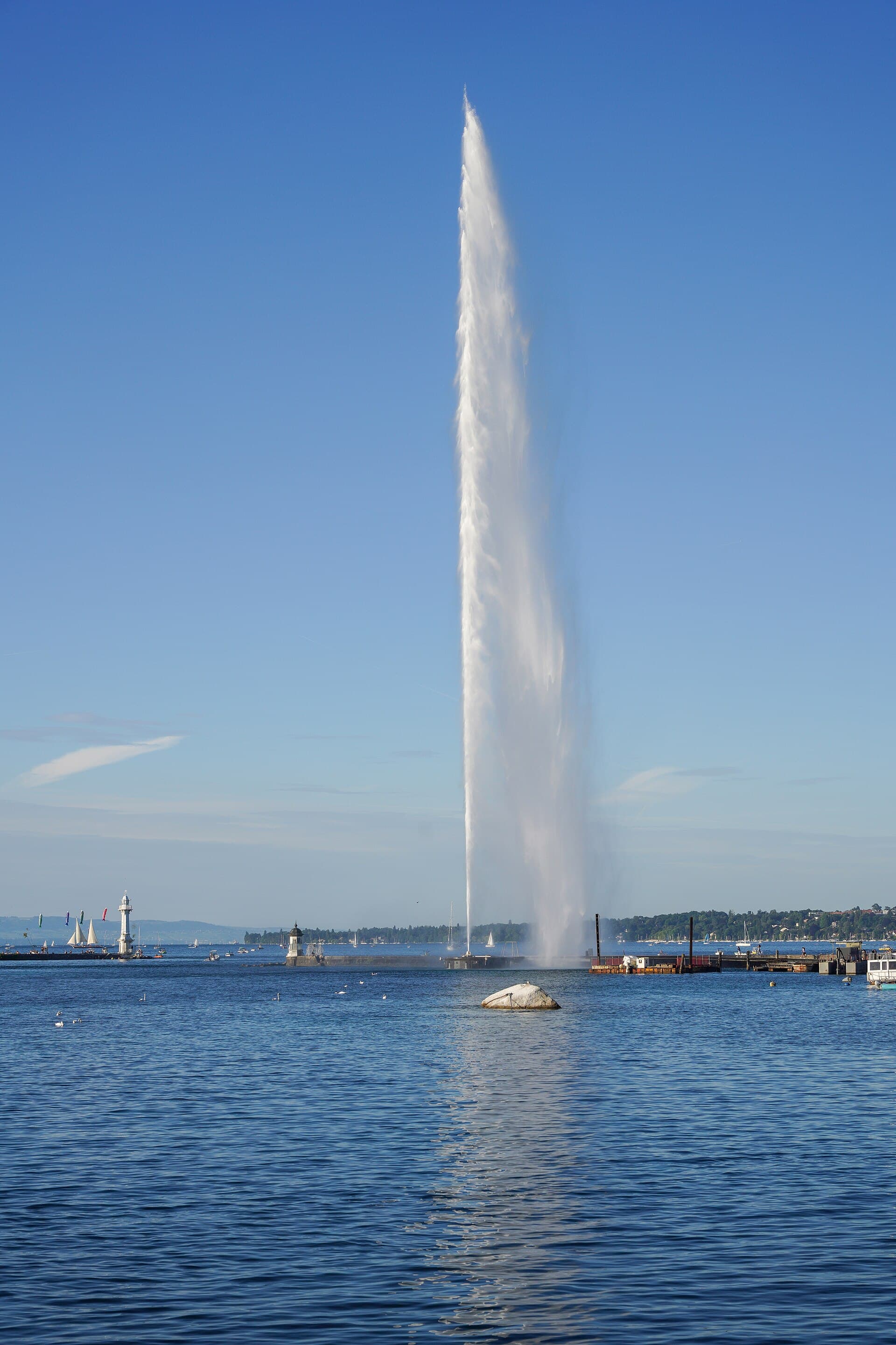 Jet d'Eau de Geneve, symbole de la ville